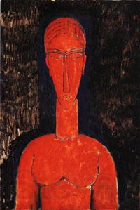 Amedeo Modigliani Red Bust